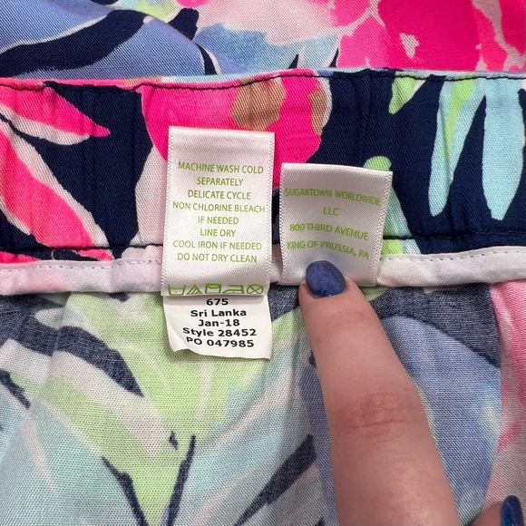 Lilly Pulitzer Madeira High Tide Pant - tropicolada, size 10 - Picture 6 of 13